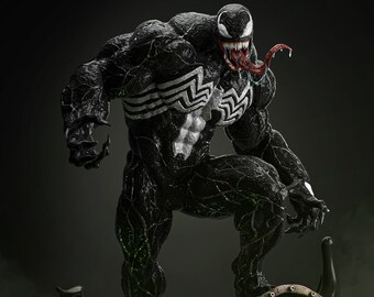 anime figure3D STL Venom Figure Model - Marvel Comics - Gift
