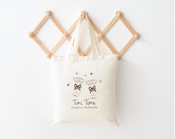 Espresso Martini Tote for Bachelorette Party Tote Tini Time Party Favor Bag Martini Gift for Bridesmaids Name Tote