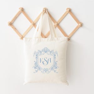 Monogrammed Tote Bag, Custom Tote Bags for Bachelorette Party, Bridal Shower Customizable Tote Bag, Personalized Bridal Party Gift Bag