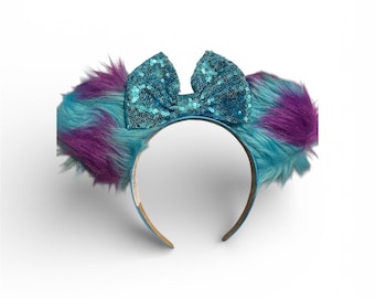 Disney Sully Monster’s Inc. Purple and Teal Horned Headband Sully Horns - Etsy main image 4