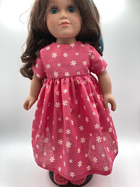 18 Inch Doll Dress Watermelon Pink With Matching Boots - Etsy 18 Inch Doll Dress Watermelon Pink With Matching Boots - Etsy