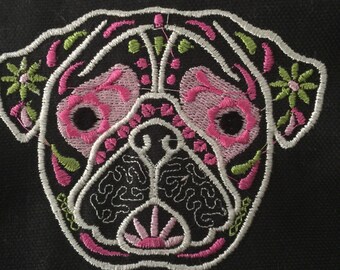 Pug Patch Dog Patch Kids Patch Black Pug Patch Calvera Colorful patch Birthday Gift Dog lover patch