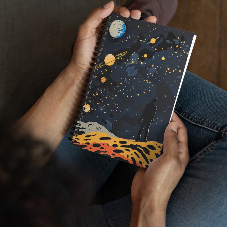 Beyond the Page Collection - Sci-fi Planets Spiral Notebook: Outer ...
