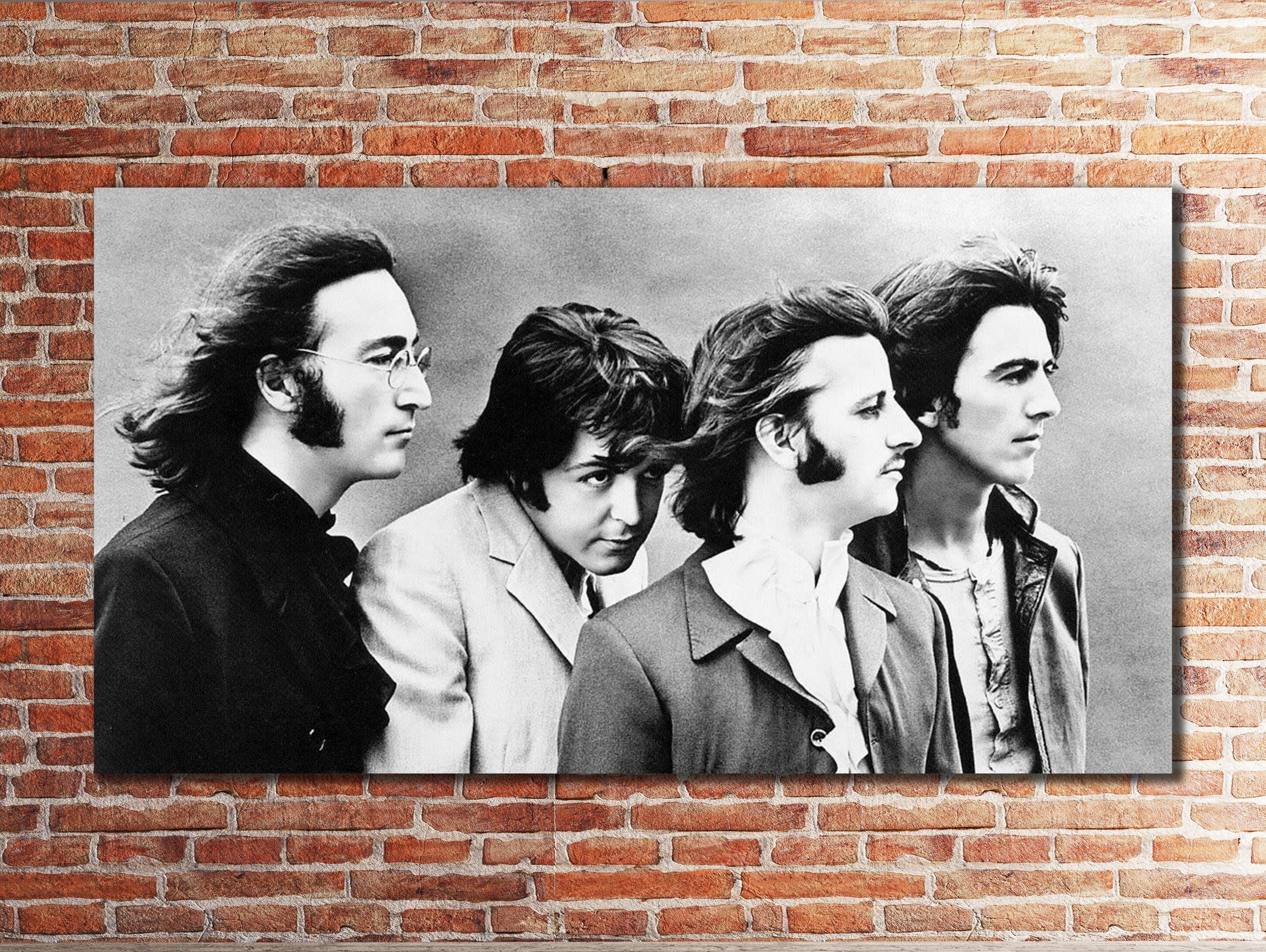 The Beatles Canvas Wall Art, Music Canvas Print,Living Room Canvas, Jazz Music Art,Poster or rolled Canvas,Beatles Artwork, Rock Band Poster