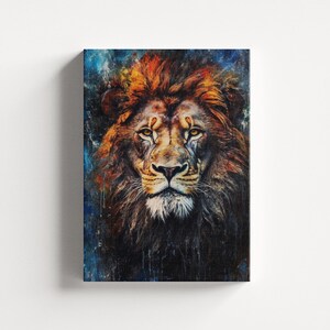 Lion Canvas Print, Lion Wall Decor, Boss Office Decor, Lion Poster, Animal Wall Art, Lion Lovers Gift, Home Decoration, Lion Canvas Wall Art