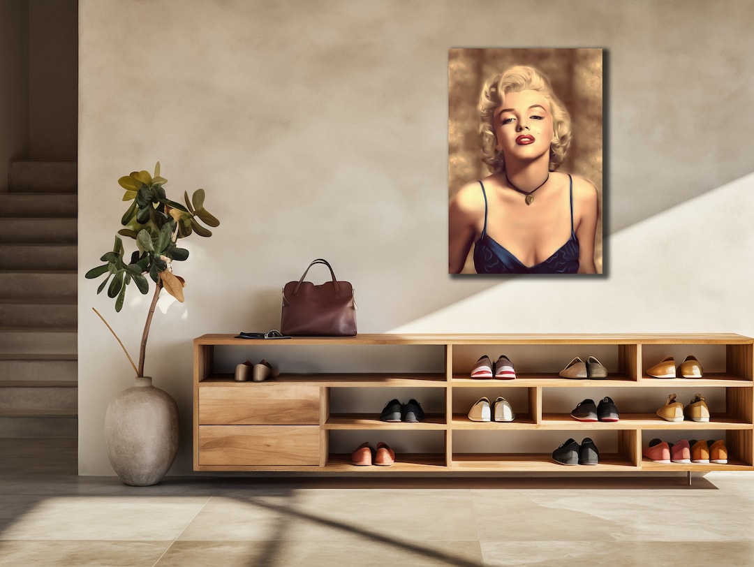 Marilyn Monroe Wall Art, Monroe Canvas Print Art, Marilyn Monroe Poster ...