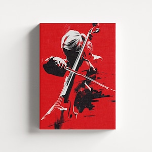 Musician Canvas Wall Art, Jazz Wall Hanging, Gifts for Musicians, Instrument Poster, Musical Wall Decor, Modern Canvas Art, Music Room Decor