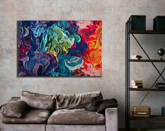 Abstract Canvas Wall Art, Wall Decor, Canvas Print,  Living Room Canvas, Ready to hang, Free Shipping