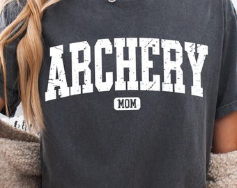 Archery Mom Svg, Sports Png, Target Mama Clipart, Athletic College Style Distressed Sublimation (Digital)