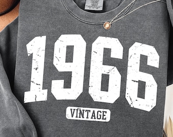 1966 Vintage SVG PNG, Retro Birthday Design Sublimation (Digital Download)