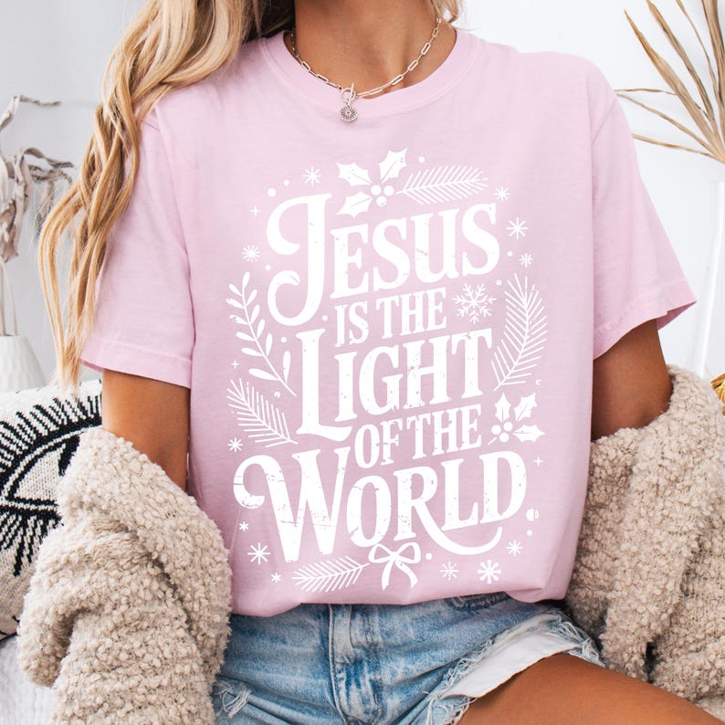 Jesus is the Light of the World SVG, Christmas Bible Quote, Faith Svg ...