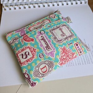 Handmade mini pouch, mini makeup bag, Handmade Soft Fabric AirPods pouch, earbuds pouch, Makeup Bag, Jewelry bag