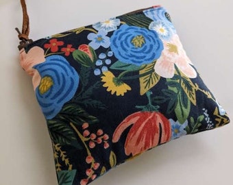 Mini Coin Purse, Small Zipper Pouch, Small Wallet, Card Holder - Padded Zipper Pouch Wildwood-Garden Party