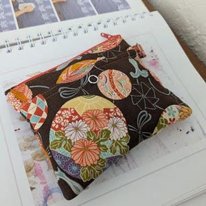 Handmade mini pouch, mini makeup bag, Handmade Soft Fabric AirPods pouch, earbuds pouch, Makeup Bag, Jewelry bag