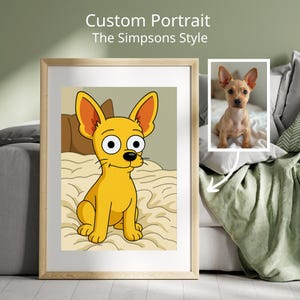 Custom Simpsons Portrait from Your Photo | Personalized Cartoon Drawing | Family, Pet, Couple Gift | Digital Download