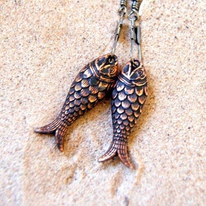 Fish Earrings, Vintage Lucite Fish with Swivel Snaps, Choose Fish and Metal Colors at Checkout 5