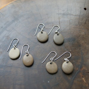 Beach Stone Earrings with Stainless Steel Earwires, Choose Earwire Style and Stone Color at checkout image 3