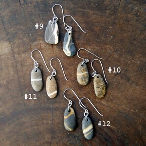 Beach Stone Earrings with Stainless Steel Earwires, Choose Earwire Style and Stone Color at checkout image 7