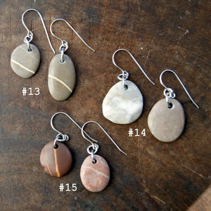 Beach Stone Earrings with Stainless Steel Earwires, Choose Earwire Style and Stone Color at checkout image 8