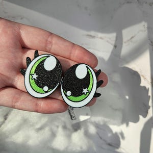 Crochet Eyes - Style: Starry Eyes with Eyelashes for Crafts, Plushies and Fiber arts, 20mm, 30mm.  New pack sizes and colours added!
