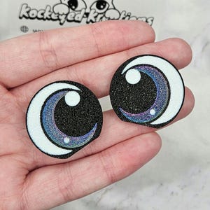 Crochet Eyes - Style: Bella for Crafts, Plushies and Fiber arts 15mm, 20mm, 30mm.  New pack sizes and colours added!