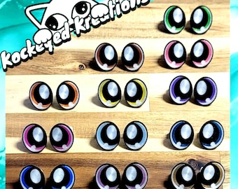 12 pares de ojos de personaje APOLLO para crochet y peluches / Ojos impresos en 3D de 15 mm a 30 mm