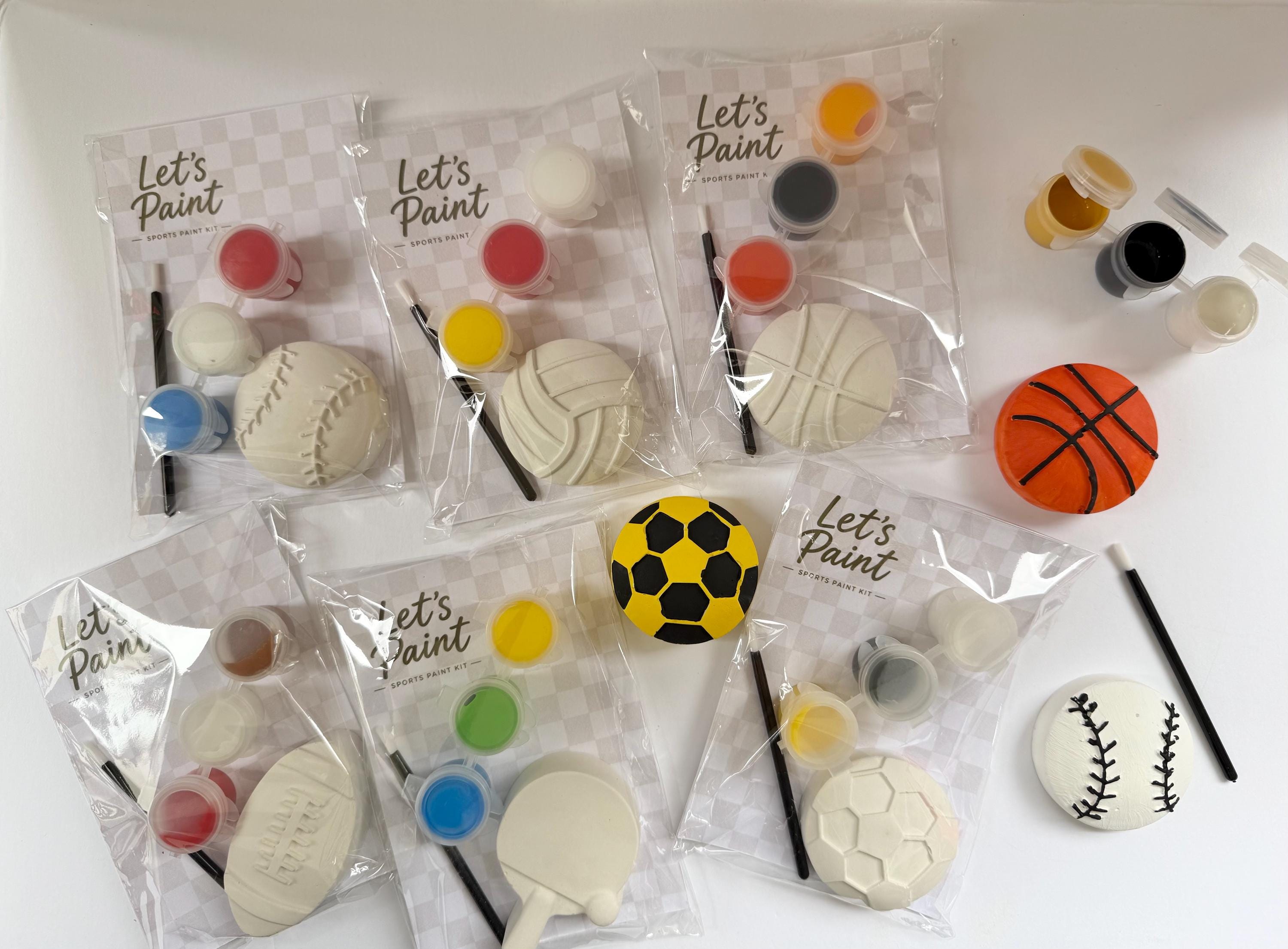 Kids Paint Your Own DIY Sports Plaster Painting Kit: Baseball,…
