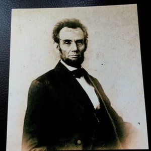 Large Quarter Plate Abraham Lincoln Civil War President tintype C548RP