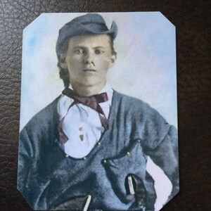 Jesse James "Rare Dressed" as a Quantrill Guerilla Colorized tintype C749RP