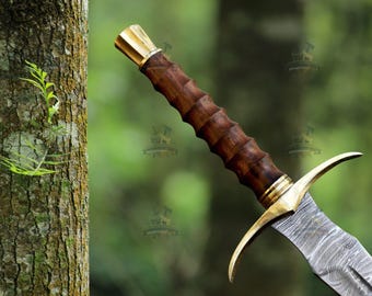 Custom Made Damascus Steel Replica Sword Unique Viking Fantasy Sword for Cosplay Party or Decorative Wall Display