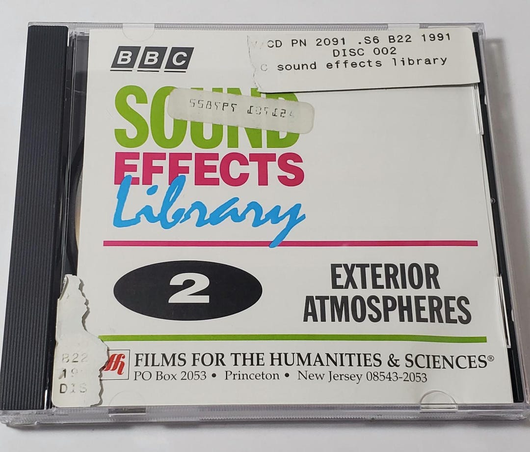 BBC Sound Effects Library Disc 1 CD 1991 - Etsy