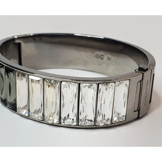 Swarovski Channel Set Crystal Hinged Bangle Brace… - image 3