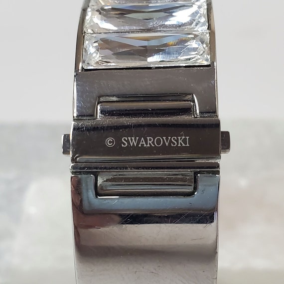 Swarovski Channel Set Crystal Hinged Bangle Brace… - image 7