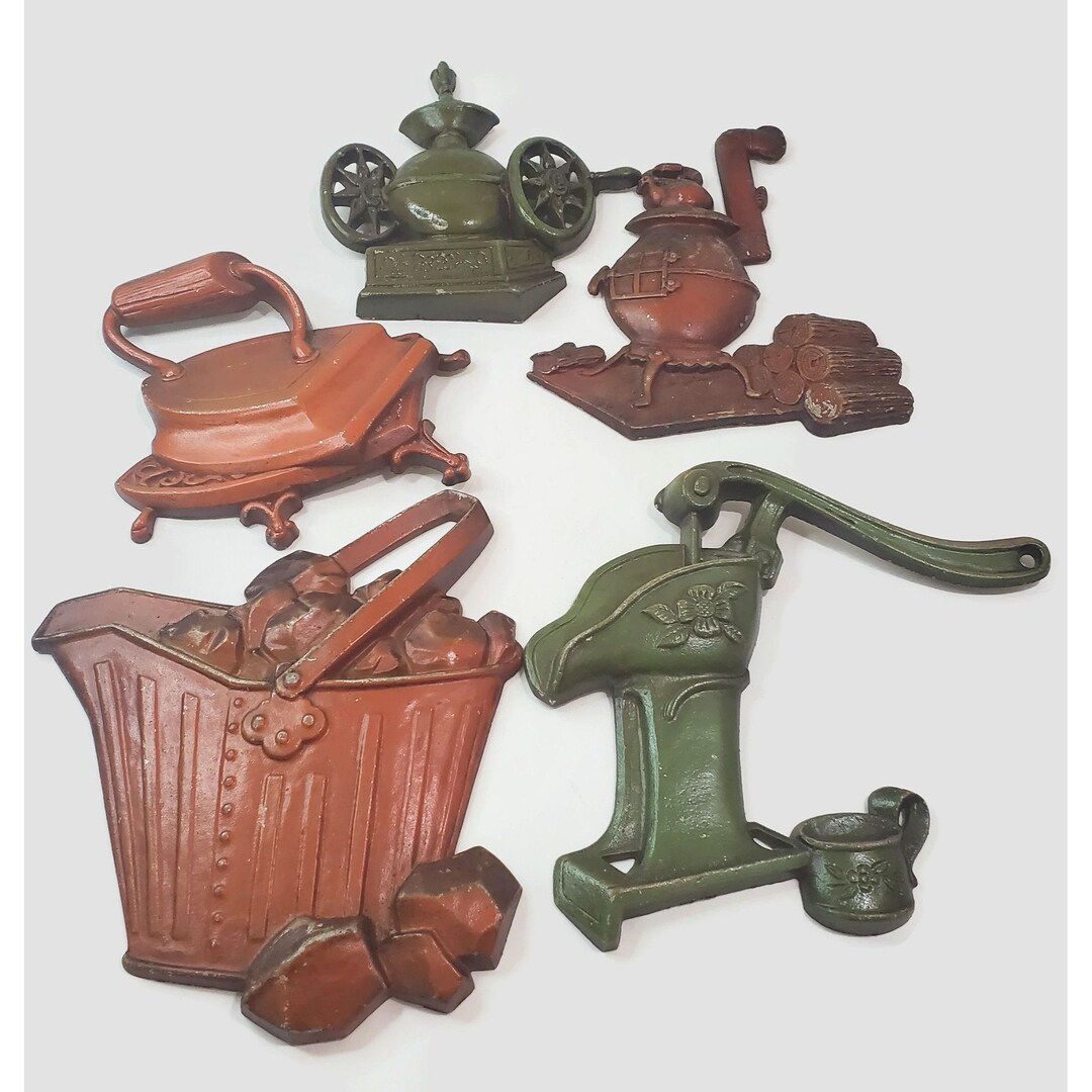 Vintage 7 Piece Sexton Painted Metal Kitchen Wall Art Hangings - Etsy