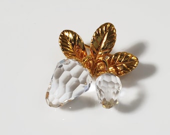 Vintage Swarovski Crystal Memories Strawberry Brooch - Etsy