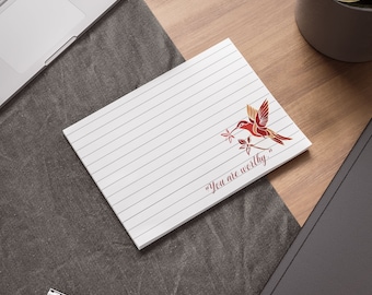 Bloc-notes Post-it® sur le thème des colibris