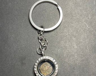 Authentic antique maravedis pirate cob reversible keychain, unisex vintage style coin jewelry 23