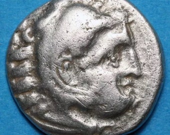 Ancient Greek coin silver- drachm-Alexander the great-ca 336-323 B.C