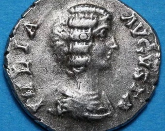 Roman coin silver denarius-Julian Domna-Rome circa 194-217 A.D