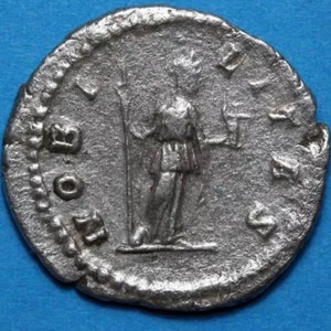 Roman coin-Silver Denarius Geta Caesar, circa 218-222 A.D-Rome image 2