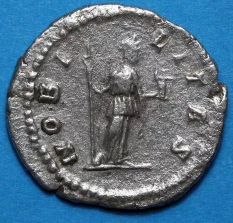 Roman coin-Silver Denarius Geta Caesar, circa 218-222 A.D-Rome image 2