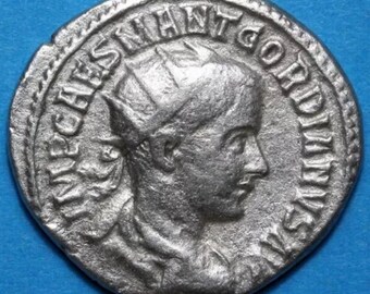 Roman coin silver Antoninian Gordian III Antioch circa 238-244 A.D