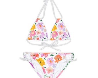 Lussuoso set bikini con spalline eco-consapevole per donne attive