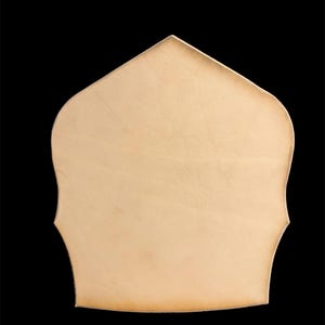 Blank Leather Fire Helmet Shield