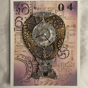 Tarjeta hecha a mano con globo aerostático vintage: elegancia atemporal y encanto nostálgico, perfecta para ocasiones especiales y gestos sentimentales