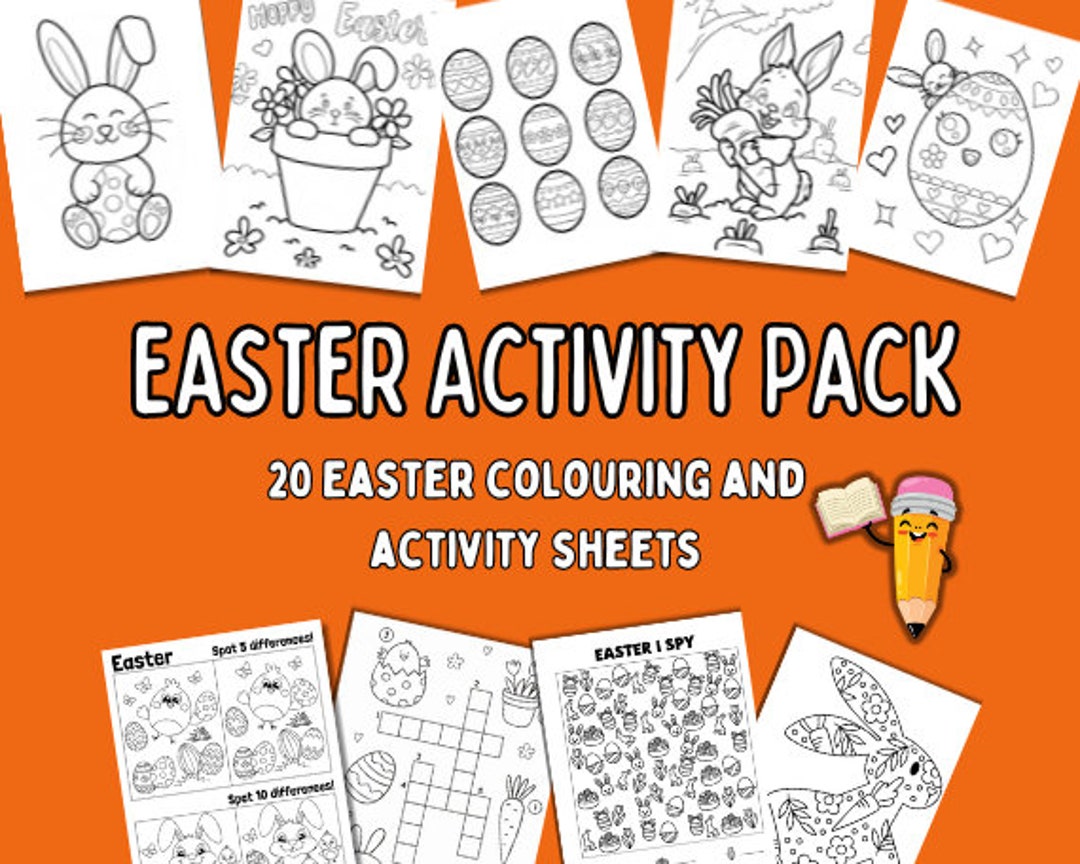 20 Printable Easter Activity Pack - Etsy