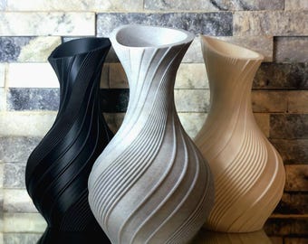 Moderne Spiralvase | 3D Gedruckt