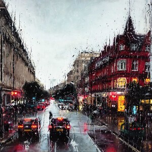 Original Painting Print Oxford street James Condon image 2