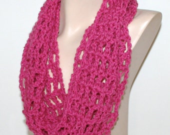 Crochet Scarf Pattern Light Airy Infinity  /  Long Scarf  Easy Tutorial 3 Sizes GUIDE to use favorite size crochet hook PDF Instant Download