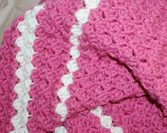 Crochet Afghan Lap Blanket Pattern Textured Reversible 3 sizes Adult / Child Lap Throw Blanket PDF Digital Instant Download